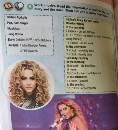 Hadise ve Murat Boz ders kitabına girdi