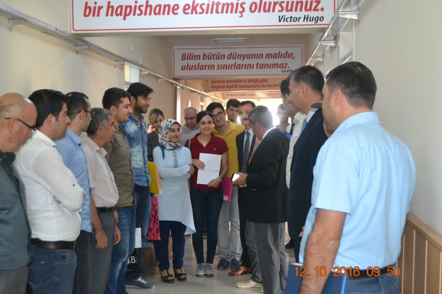 Yakup SARI, yeni atanan sözleşmeli öğretmenlerle buluştu