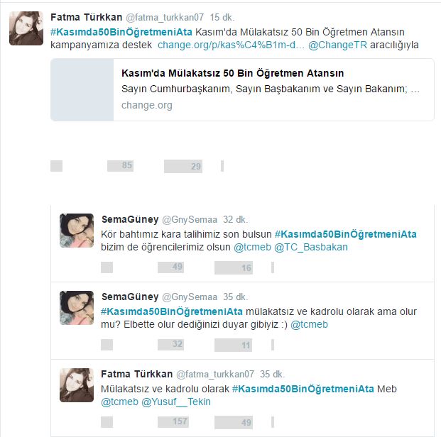 Atama Bekleyen Öğretmenler Kasım'da 50 Bin Atama Talep Ediyor