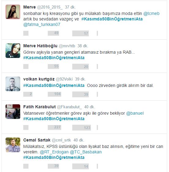 Atama Bekleyen Öğretmenler Kasım'da 50 Bin Atama Talep Ediyor