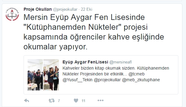 Proje Okulları'nın Adresi @projeokullar