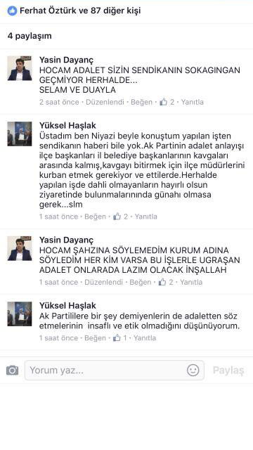 EĞİTİMBİRSEN BAŞKANI AK PARTİ'Lİ OLMADIĞINI BEYAN EDİP AK PARTİ'Lİ SİYASETÇİLERİ BOMBALADI