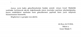 Halk Eğitim Merkezi Norm Güncellemesi