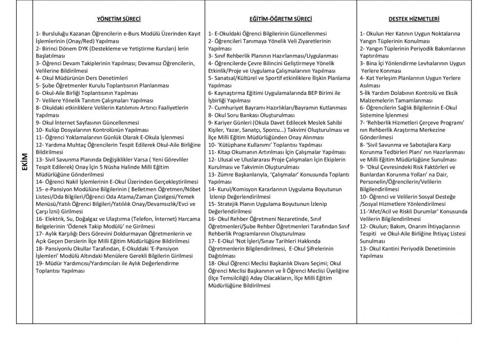 Ortaöğretim Kurumları 2016-2017 İş Takvimi Güncellendi