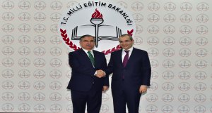Bakan Yılmaz, Azerbaycan Eğitim Bakanı ile bir araya geldi