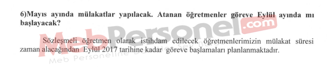 Mülakat Sonrası Göreve Ne Zaman Başlanacak?