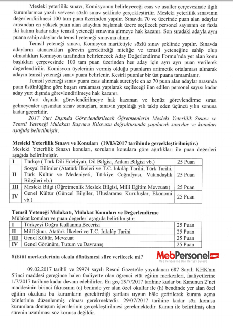 Yurt Dışına Öğretmen Atama Kriterleri Neler?