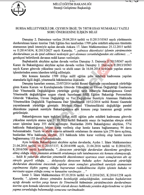 MEB'den Şube Müdürü Atamaları Açıklaması