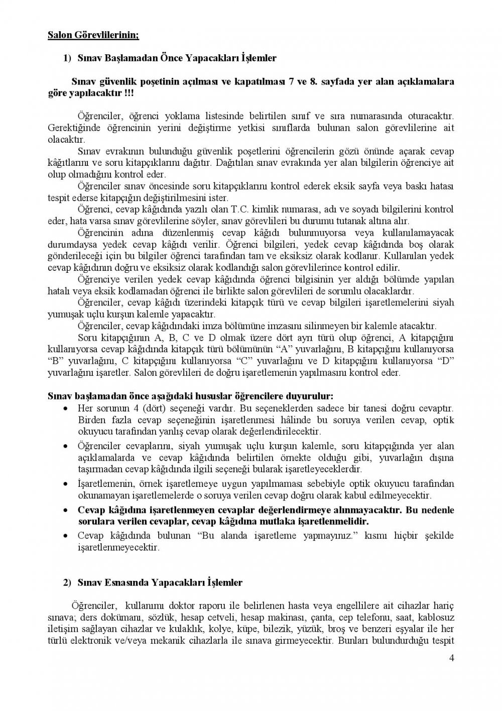 TEOG Sınavında Dikkat Edilecek Hususlar Açıklandı