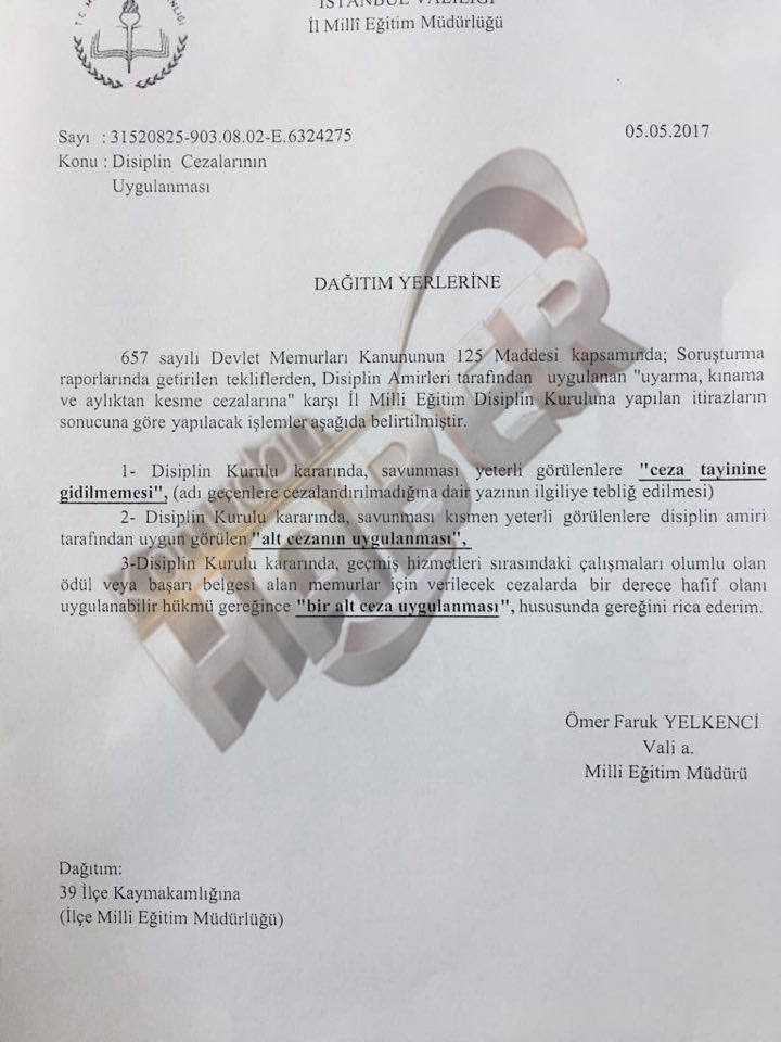 İstanbul Müdürü Pkk Destekçisi Öğretmenleri Aklama Peşinde mi ?