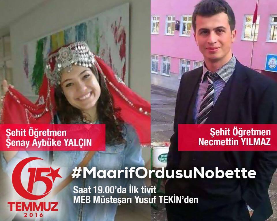 MEB Şehitlerine Sahip Çıkıyor ve Nöbette