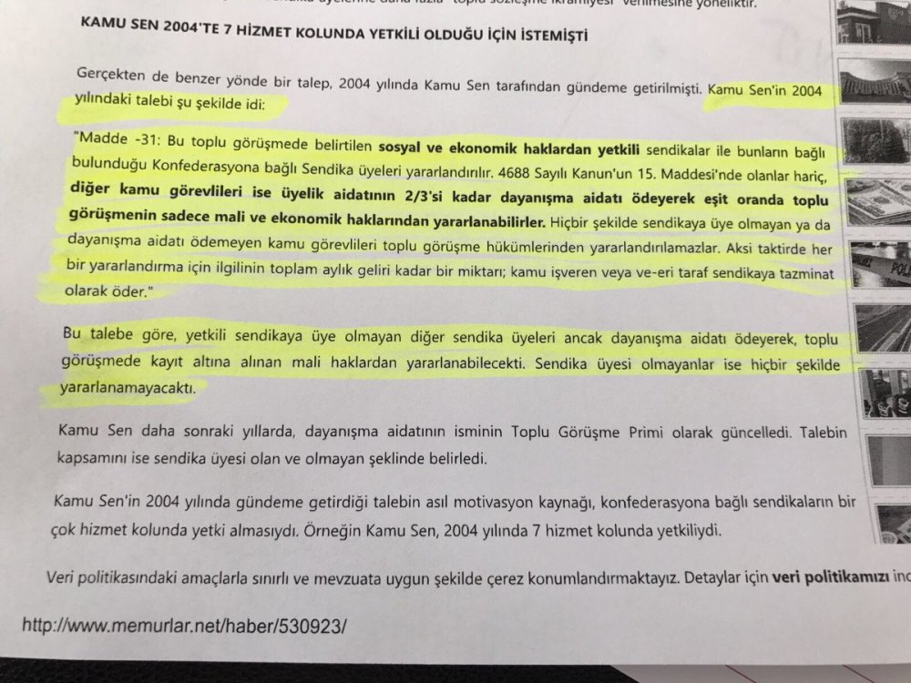 Yalçın Koncuk'a: 2004 Yılında Aynı Teklifi Kamu-Sen Yapmıştı