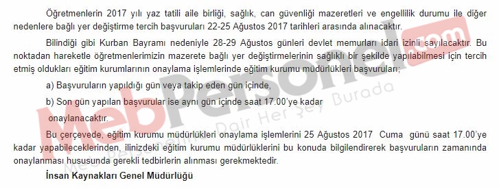 MEB'den, Özür Grubu 2. Aşama Başvuruları İle İlgili Duyuru