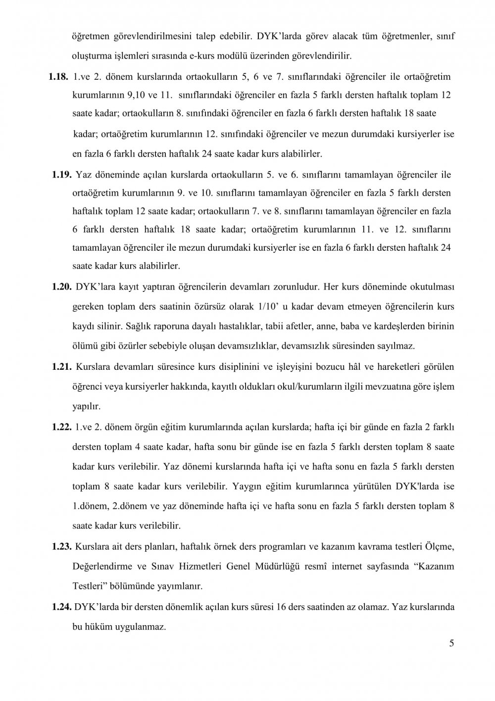 2017-2018 Öğretim Yılı Destekleme ve Yetiştirme Kursu e-Kılavuzu Yayımlandı