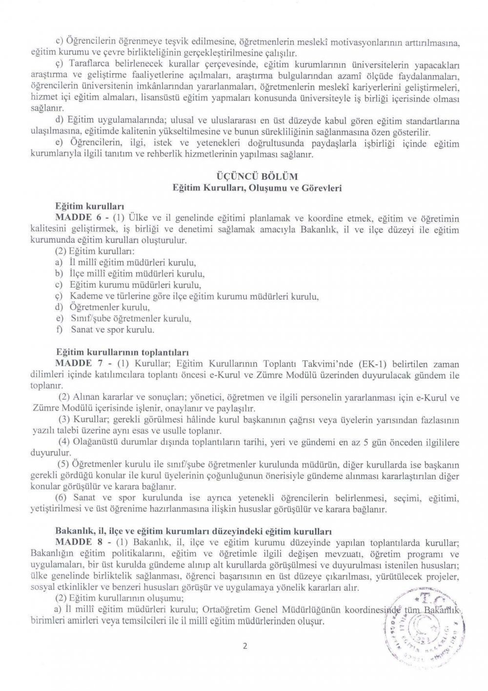 MEB Eğitim Kurulları ve Zümreleri Yönergesi Yayımlandı