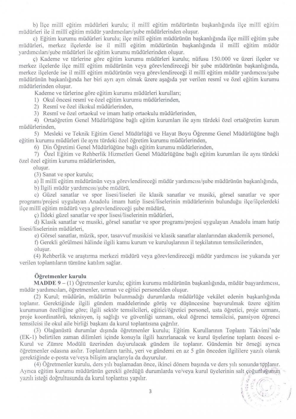 MEB Eğitim Kurulları ve Zümreleri Yönergesi Yayımlandı