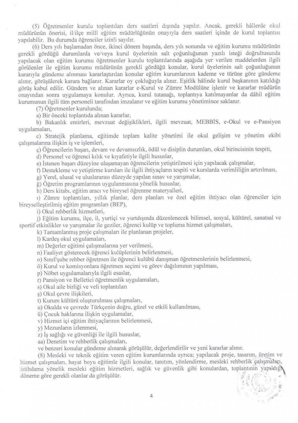 MEB Eğitim Kurulları ve Zümreleri Yönergesi Yayımlandı