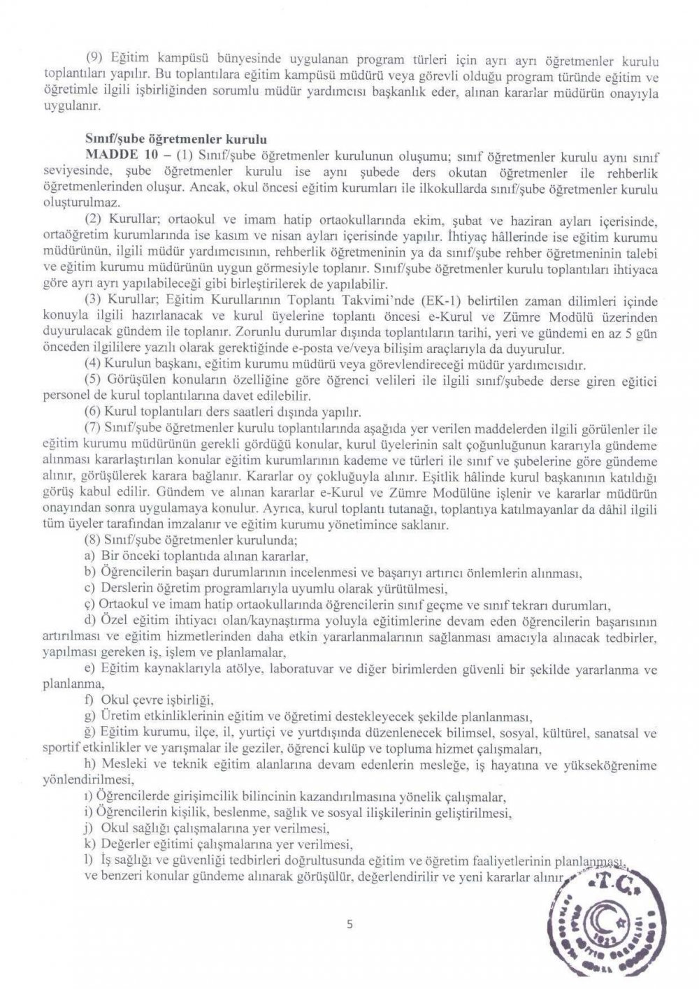 MEB Eğitim Kurulları ve Zümreleri Yönergesi Yayımlandı