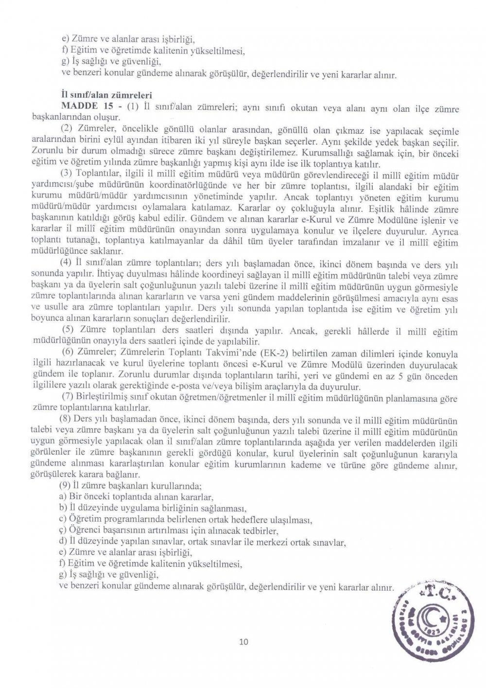 MEB Eğitim Kurulları ve Zümreleri Yönergesi Yayımlandı