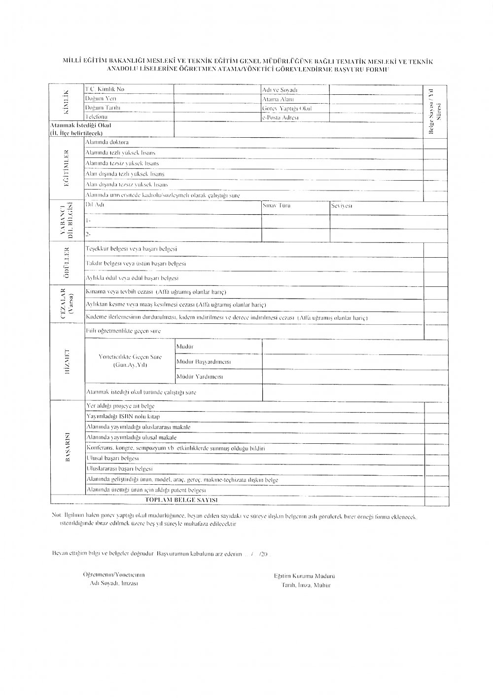 Tematik Mesleki ve Teknik Anadolu Liselerine Atama Yapılacak