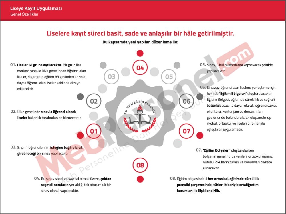 MEB'den Liseye Kayıt Uygulama Kılavuzu