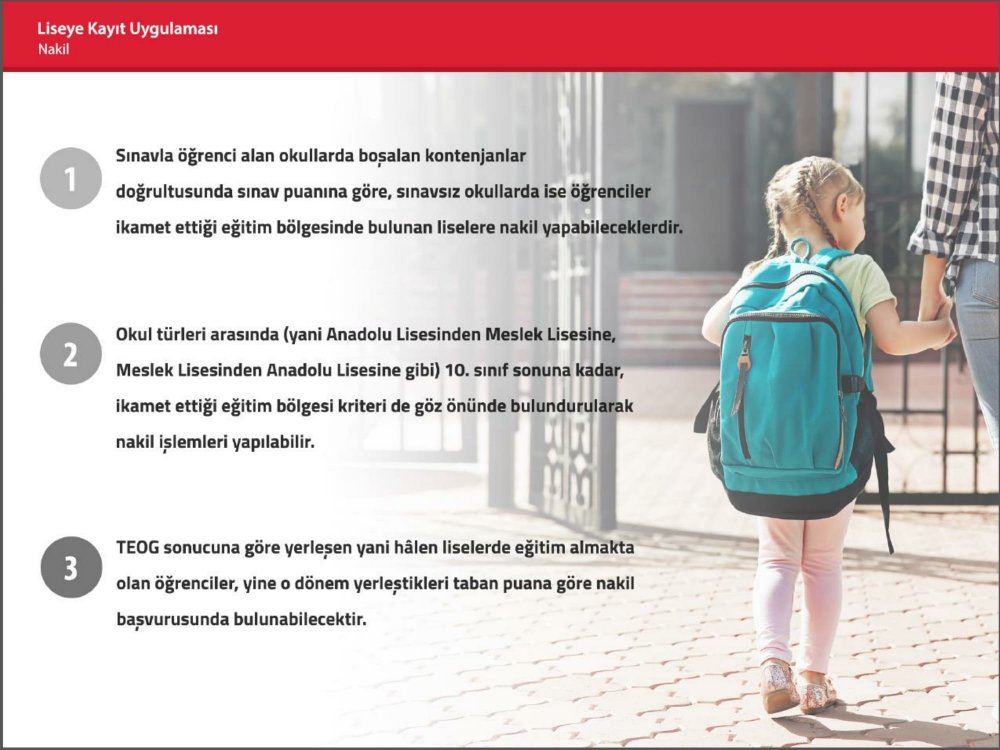 MEB'den Liseye Kayıt Uygulama Kılavuzu