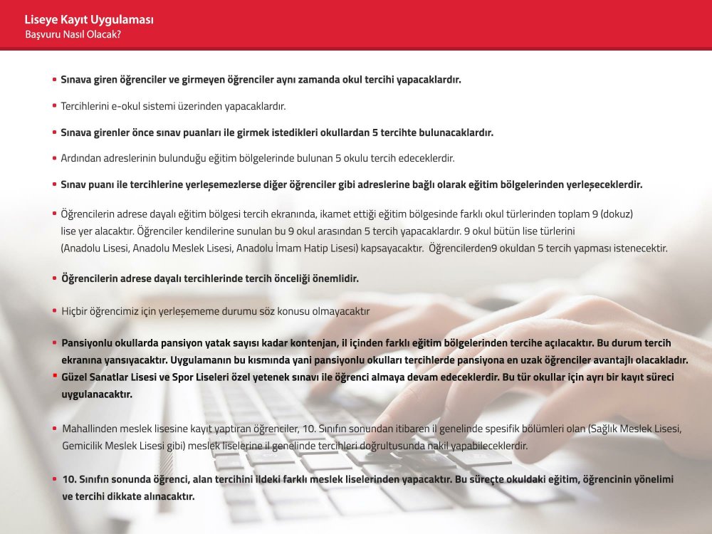MEB'den Liseye Kayıt Uygulama Kılavuzu
