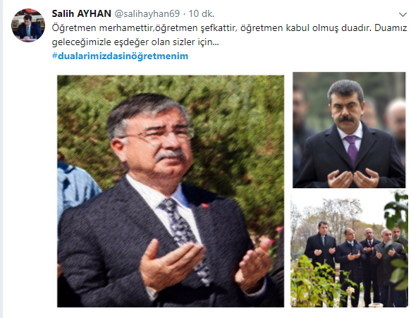 MEB Ailesi Twitter'i #dualarımızdasınöğretmenim İle Salladı
