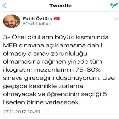 MEB’İN YENİ SİSTEMİNE DESTEK GELDİ