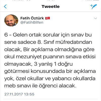 MEB’İN YENİ SİSTEMİNE DESTEK GELDİ