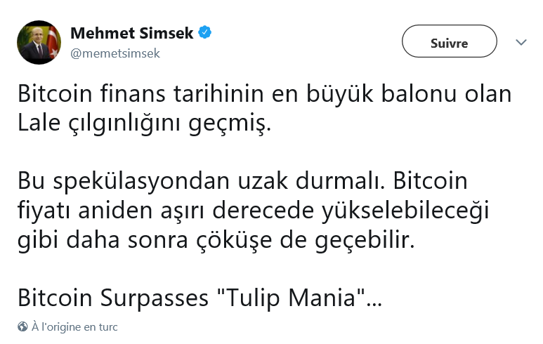 Mehmet Şimşek: Bitcoin'den uzak durulmalı