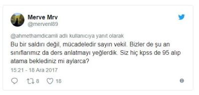 Atama İsteyen Öğretmenlere 'Provokatör' Dedi...