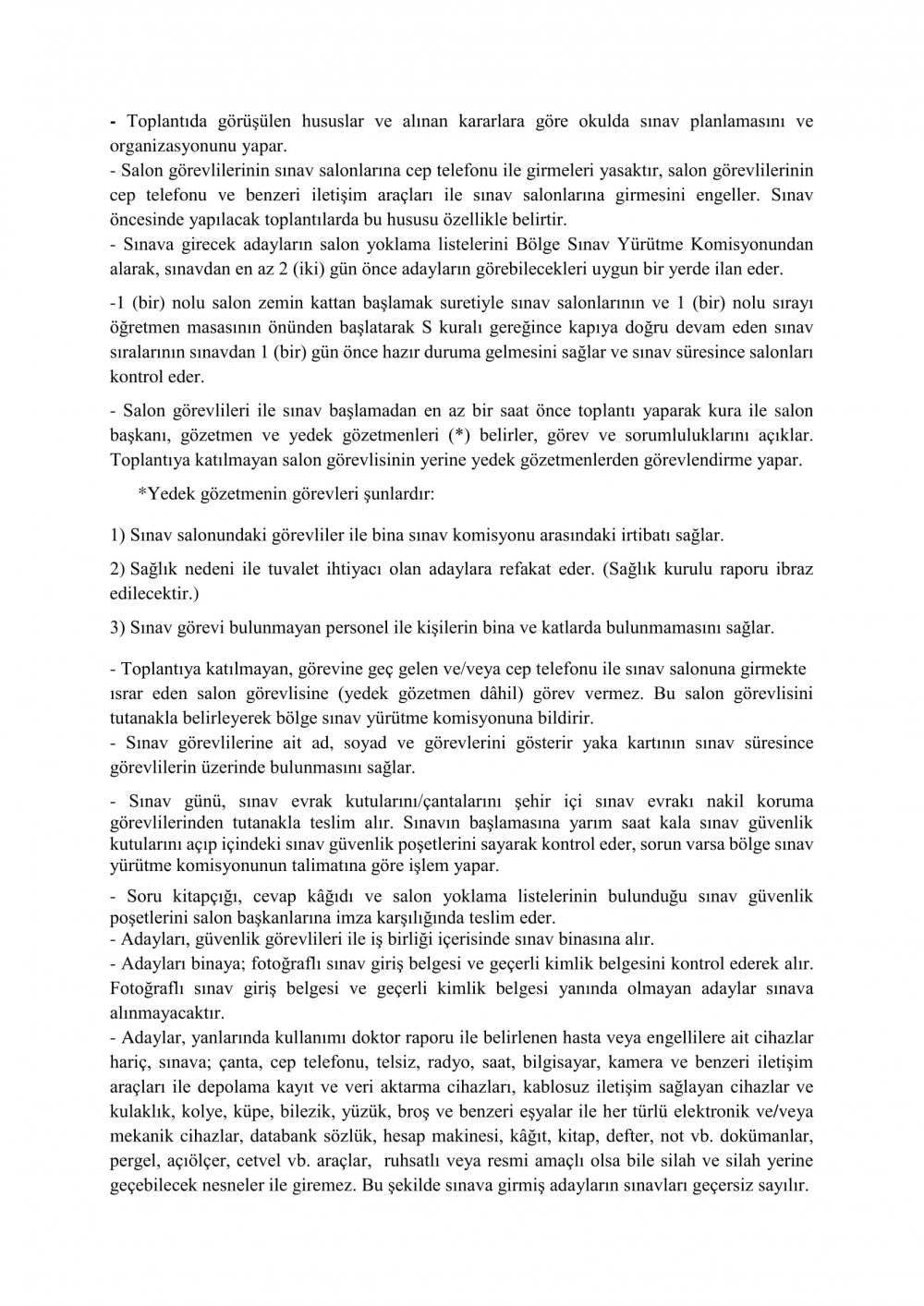 Adaylık Kaldırma Yazılı Sınavında Dikkat Edilecek Hususlar