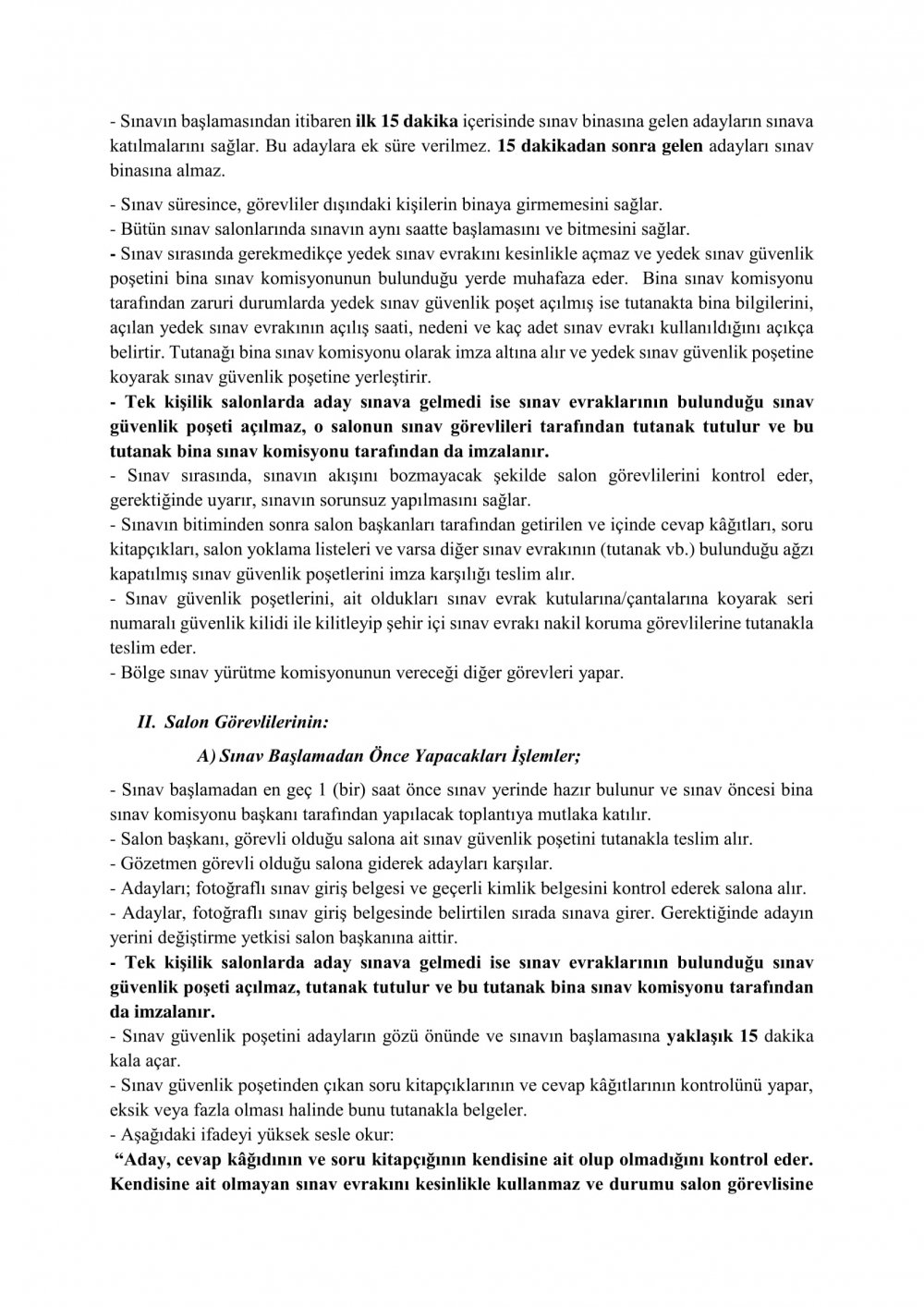 Adaylık Kaldırma Yazılı Sınavında Dikkat Edilecek Hususlar