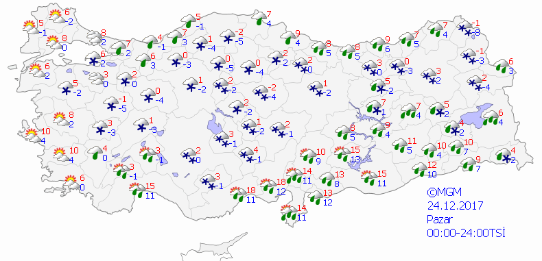 Yarın kar yağışı bekleniyor. Kar yağışı olacak iller