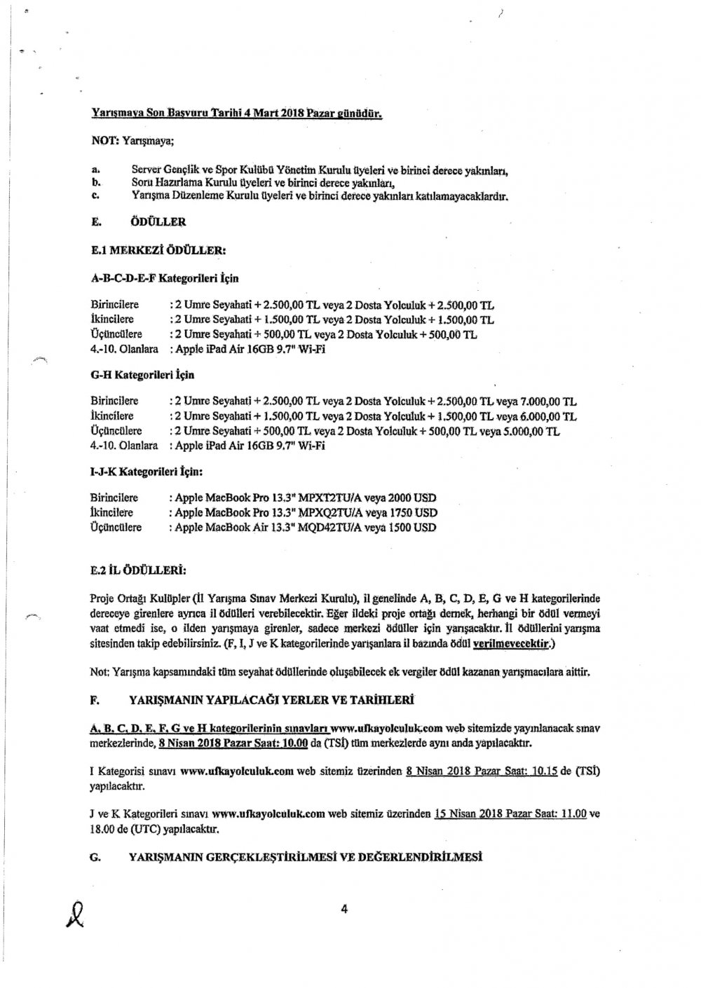 MEB'den ''Bilgi ve Kültür Yarışması'' Yazısı