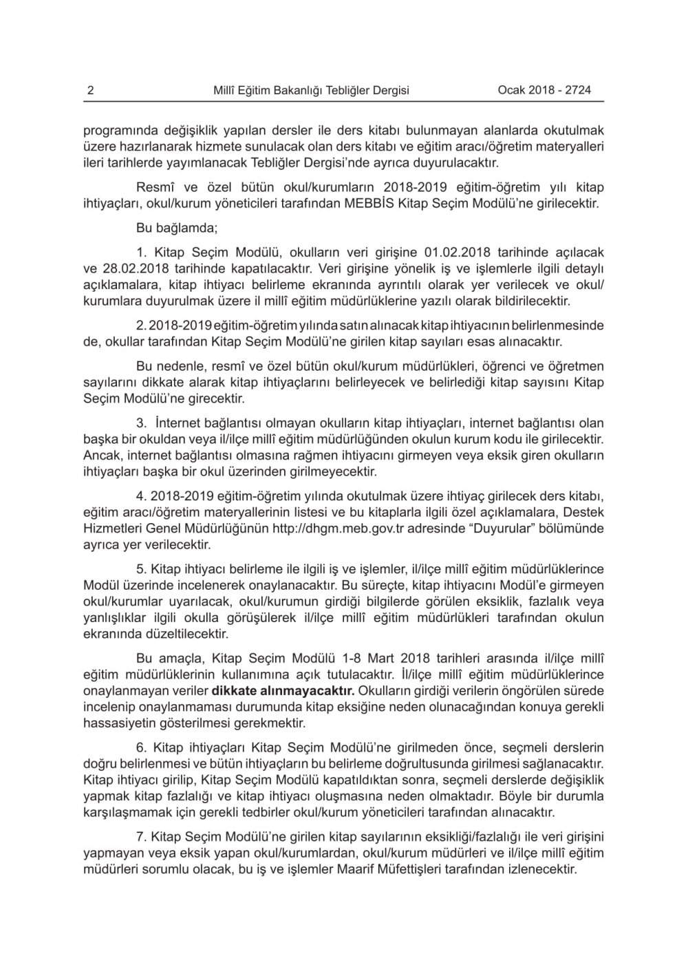 2018-2019 Eğitim-Öğretim Yılında Okutulacak Ders Kitapları Belli Oldu