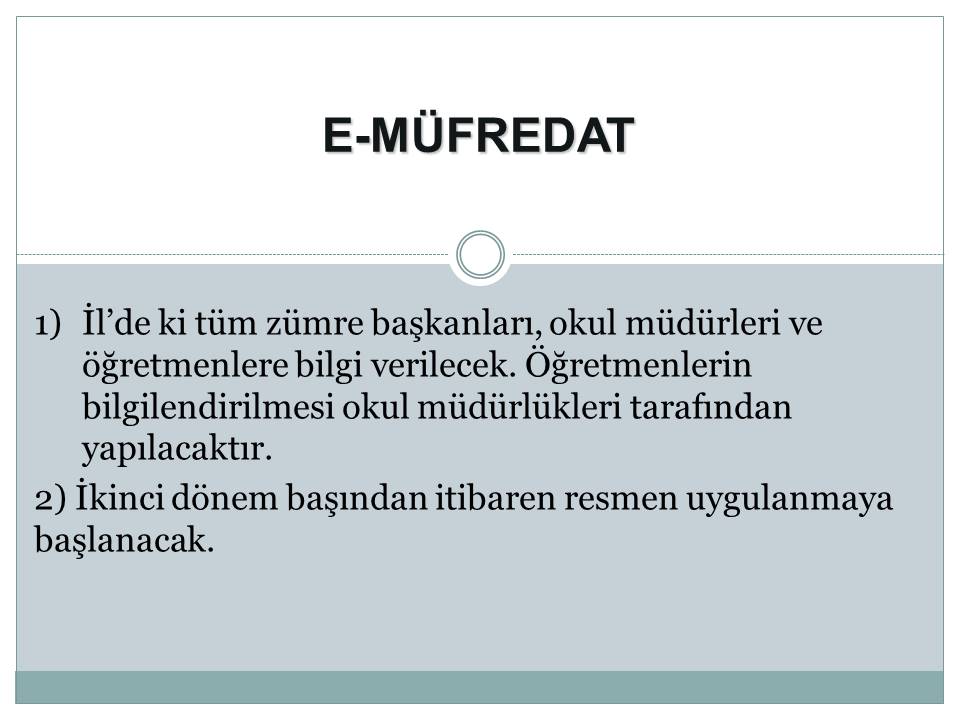e-Müfredat Nedir? Nasıl Kullanılır?