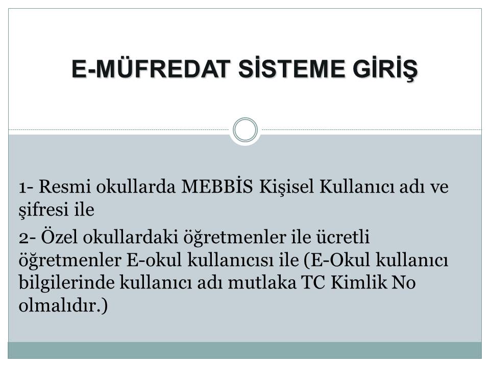 e-Müfredat Nedir? Nasıl Kullanılır?