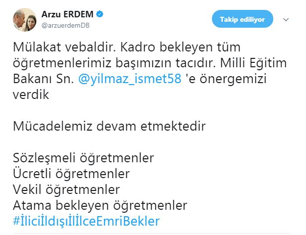 "Öğretmen Atamalarında Mülakat Mağduriyete Yol Açıyor"
