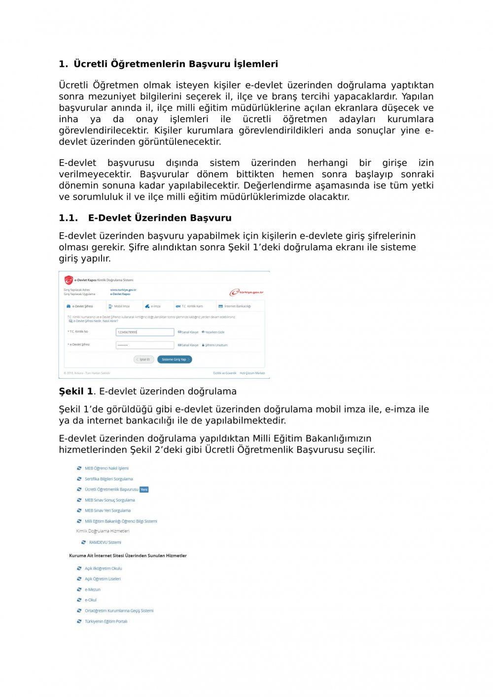 Ücretli Öğretmenlik Başvurusu Yapma (e-Devlet Resimli Anlatım)