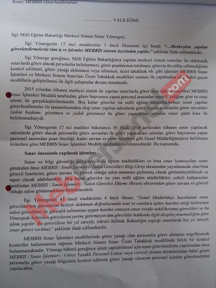 MEB, Sınavlarda Öğretmen Görevlendirme Sistemini Değiştiriyor. İşte Yeni Sistem...