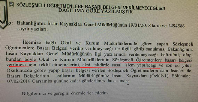 MEB açıkladı ve uyardı: Sözleşmeli öğretmene başarı belgesi verilmez, tekrar tekrar sormayın!