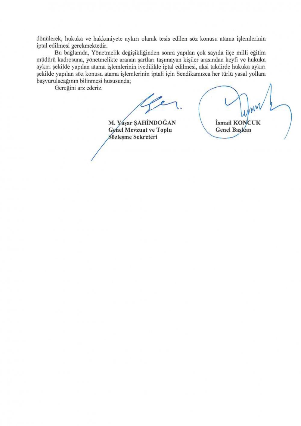 TES : MEB’den İlçe Milli Eğitim Müdürü Atama Skandalı