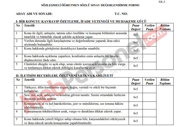 Öğretmen Atama Mülakatlarında Hangi Konulardan Sorular Sorulacak?