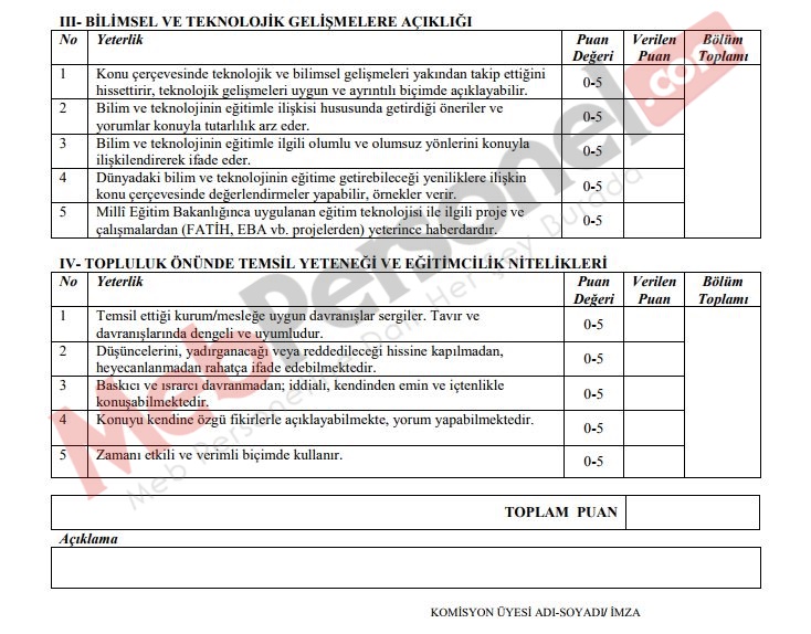 Öğretmen Atama Mülakatlarında Hangi Konulardan Sorular Sorulacak?
