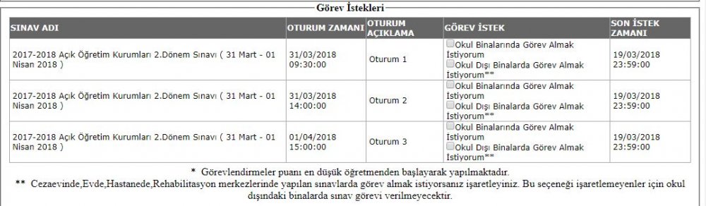 MEB'den Öğretmenlere 3 Oturum Yeni Sınav Görevi