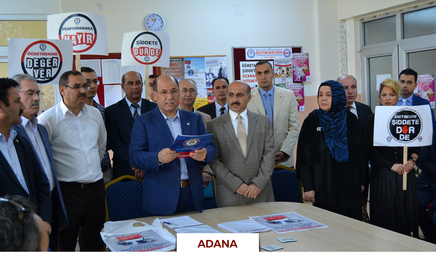 "Performans değerlendirme taslağına hayır diyor, şiddete karşı yasal düzenleme istiyoruz"