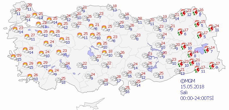 Meteoroloji'den şiddetli yağış uyarısı-Haritalı
