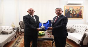 Bakan Yılmaz, KKTC Millî Eğitim ve Kültür Bakanı Özyiğit ile bir araya geldi